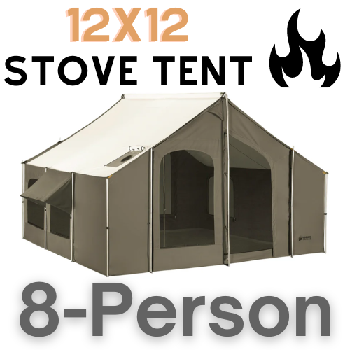 Kodiak Lodge Wall Tent for Wood Burning Stoves 12x12