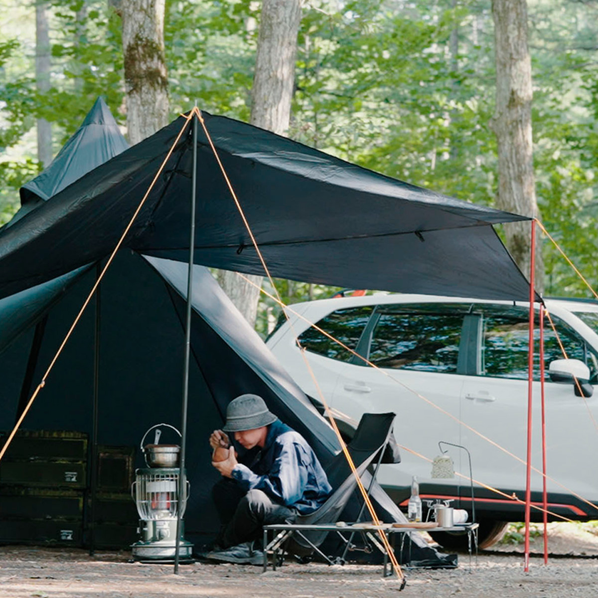 キャプテンスタッグ×コロナ 石油ストーブ SZ-32CS（ダークグリーン