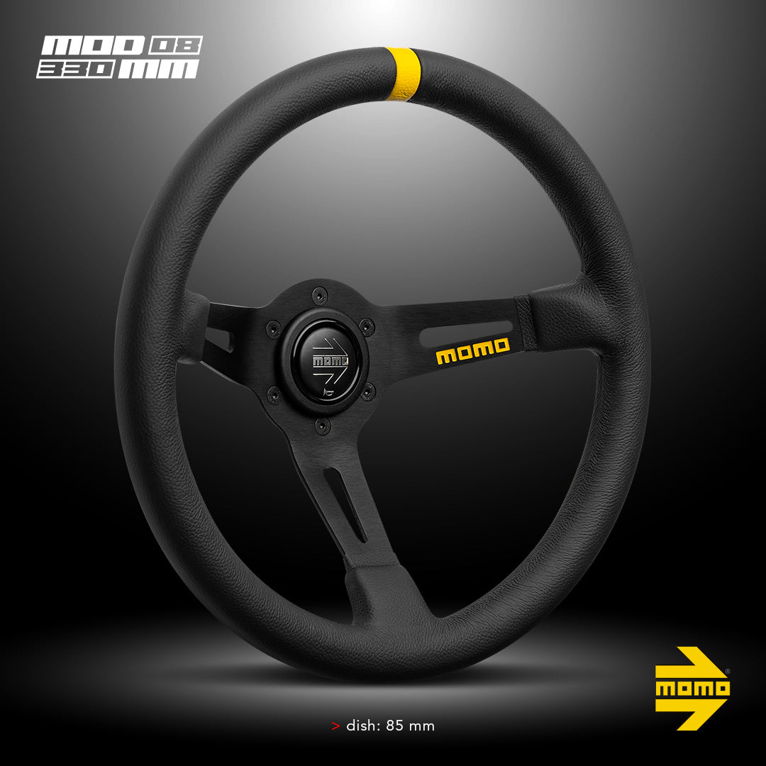 MOMO MOD.08 Steering Wheel 330mm | Rally & Saloon Cars – Car