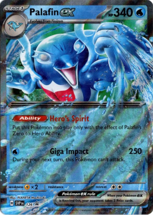 イルカマンex 海外版 英語版 プロモ Palafin ex - SVP126 -【Card