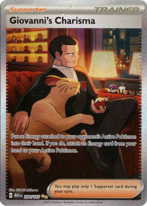 サカキのカリスマ SAR 海外版 英語版 Giovanni's Charisma - 204/165