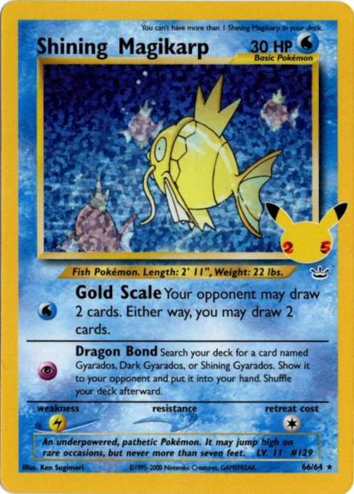 ひかるコイキング 海外版 英語版 25th プロモ Shining Magikarp - 66