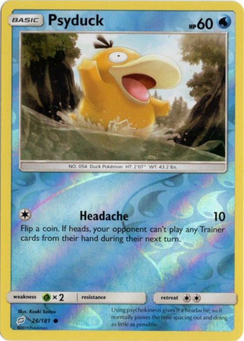 コダック 海外版 英語版 リバホロ Psyduck - 26/181 -【Card Chicken】