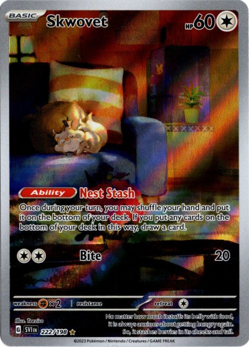 ホシガリス AR 海外版 英語版 Skwovet - 222/198 -【Card Chicken】