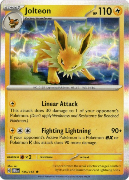 サンダース 海外版 英語版 Jolteon - 135/165 -【Card Chicken】