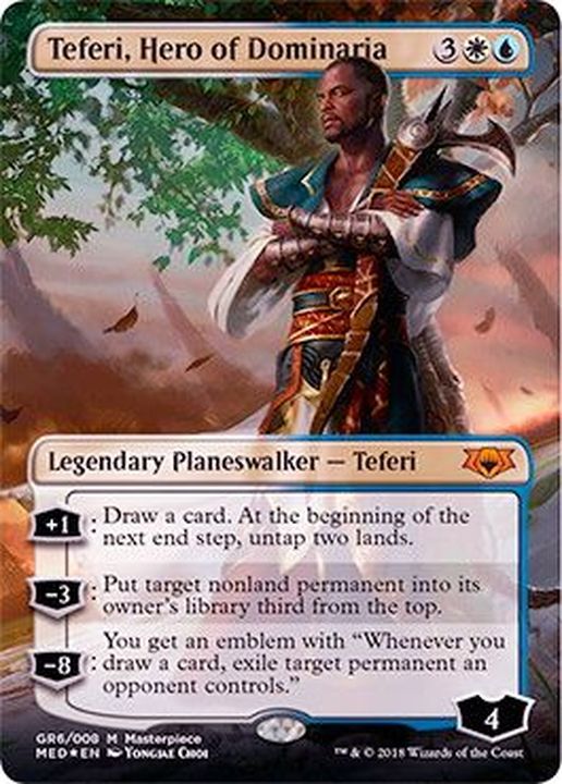 FOIL)ドミナリアの英雄、テフェリー/Teferi, Hero of Dominaria《英語
