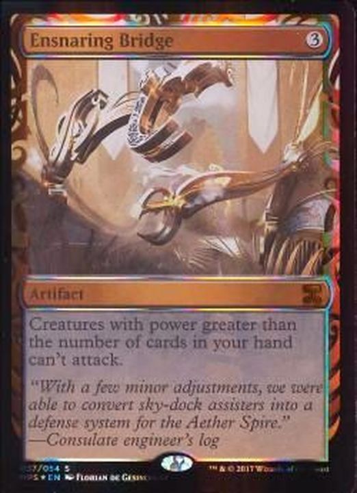 EX+](全面光沢FOIL)罠の橋/Ensnaring Bridge《英語》【MPS】