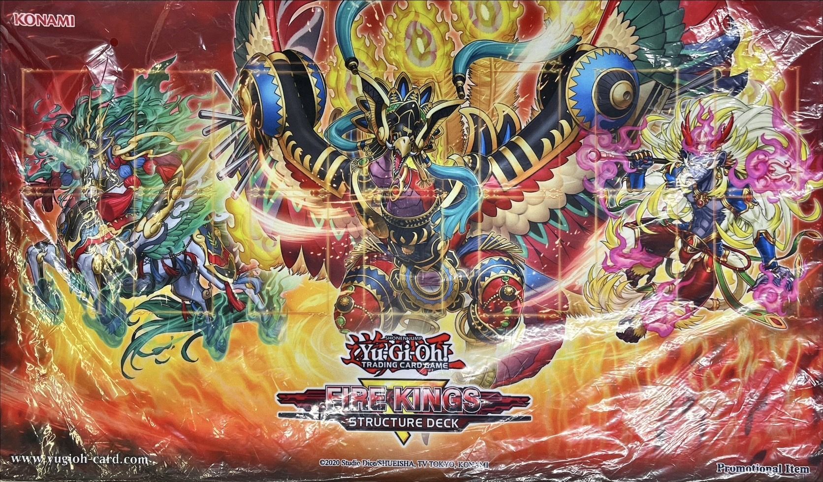 プレイマット『炎王(海外ストラク)』【-】{-}《プレイマット》