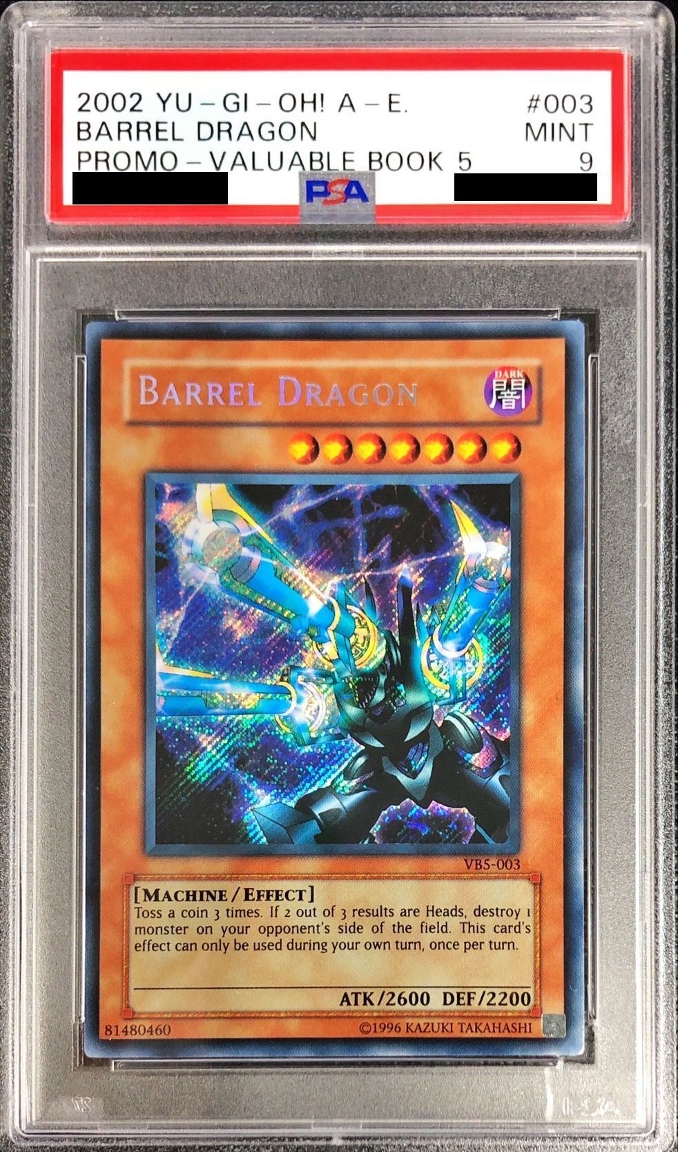 PSA9鑑定済〕☆旧アジア☆リボルバードラゴン【シークレット】{VB5-003