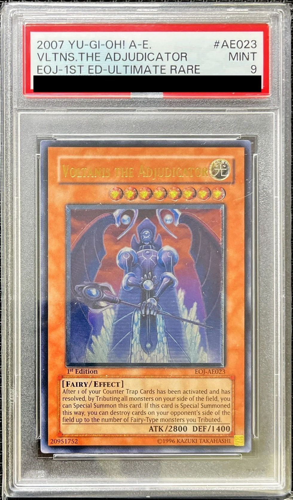 世界に6枚】遊戯王 裁きを下す者ボルテニス 旧アジアレリーフ PSA10