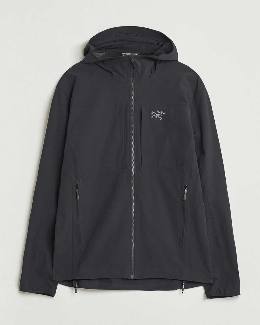 Arc'teryx Gamma Lightweight Softshell Hooded Jacket Black at