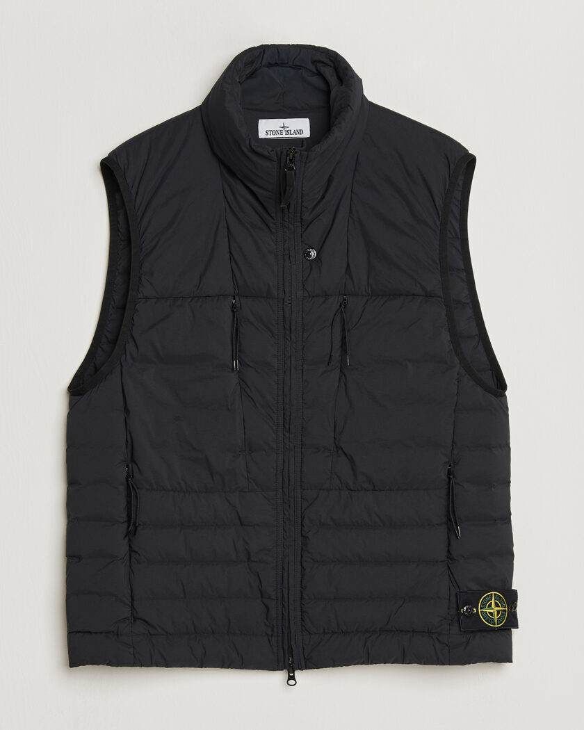 Stone Island Nylon Down-TC Vest Black at CareOfCarl.com