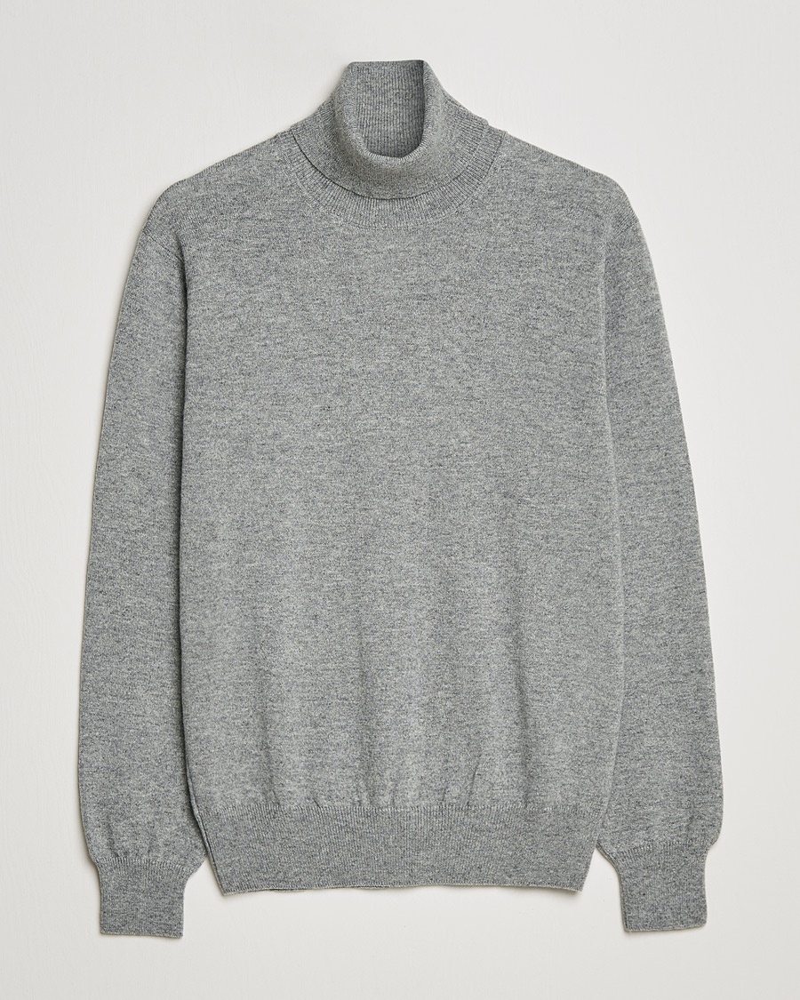 Stone Island Full Rib Wool Turtleneck Ivory at CareOfCarl.com