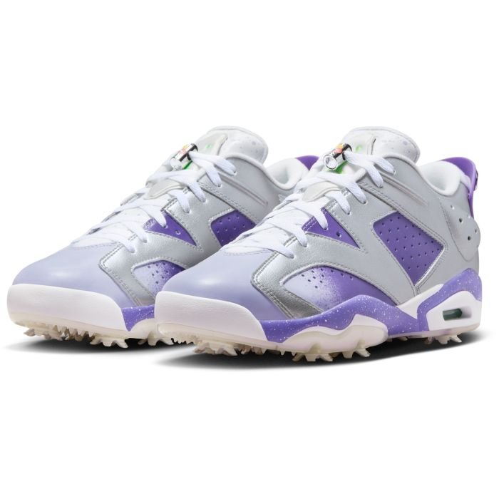 Nike Air Jordan Retro 6 G NRG Golf Shoes Silver/Purple - Carl's