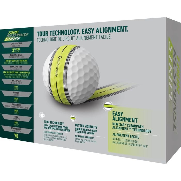 TaylorMade Tour Response Stripe Golf Balls Multicolor Pack
