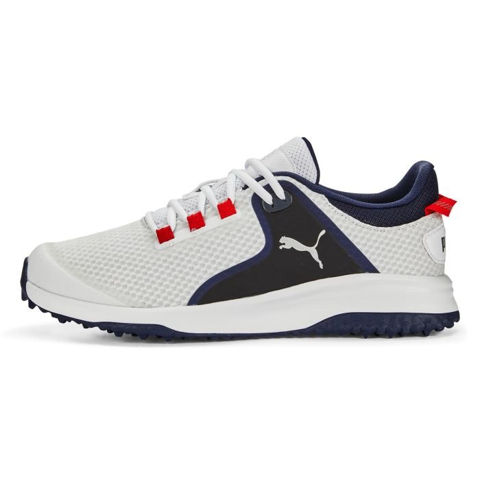 PUMA Fusion Grip Golf Shoes PUMA White/PUMA Silver/PUMA Navy