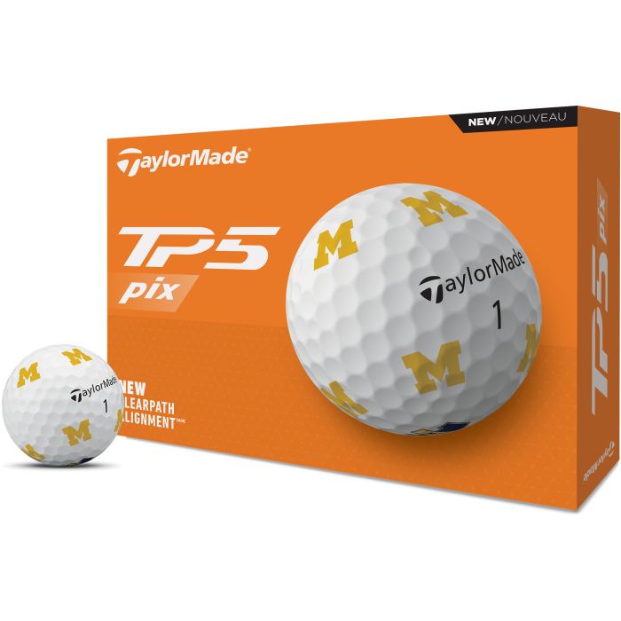 TaylorMade TP5 pix University of Michigan Golf Balls - Carl's Golfland
