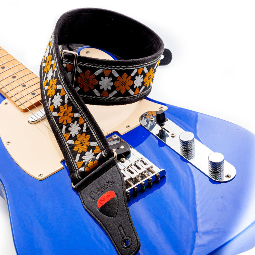 RightOn! STRAPS LEGEND CASINO Black ギターストラップ(ジョン