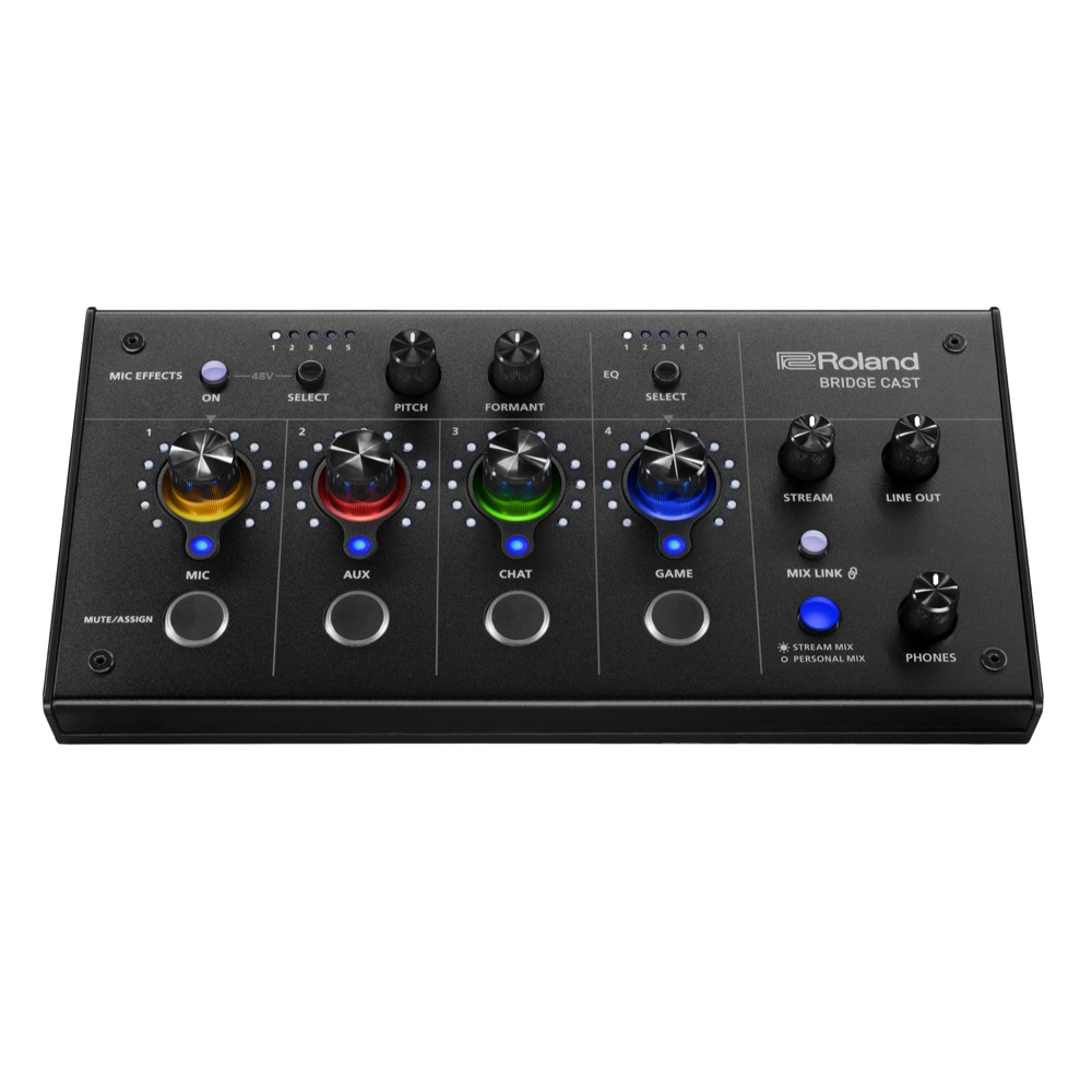 ローランド ROLAND BRIDGE CAST Black ゲーミングオーディオミキサー