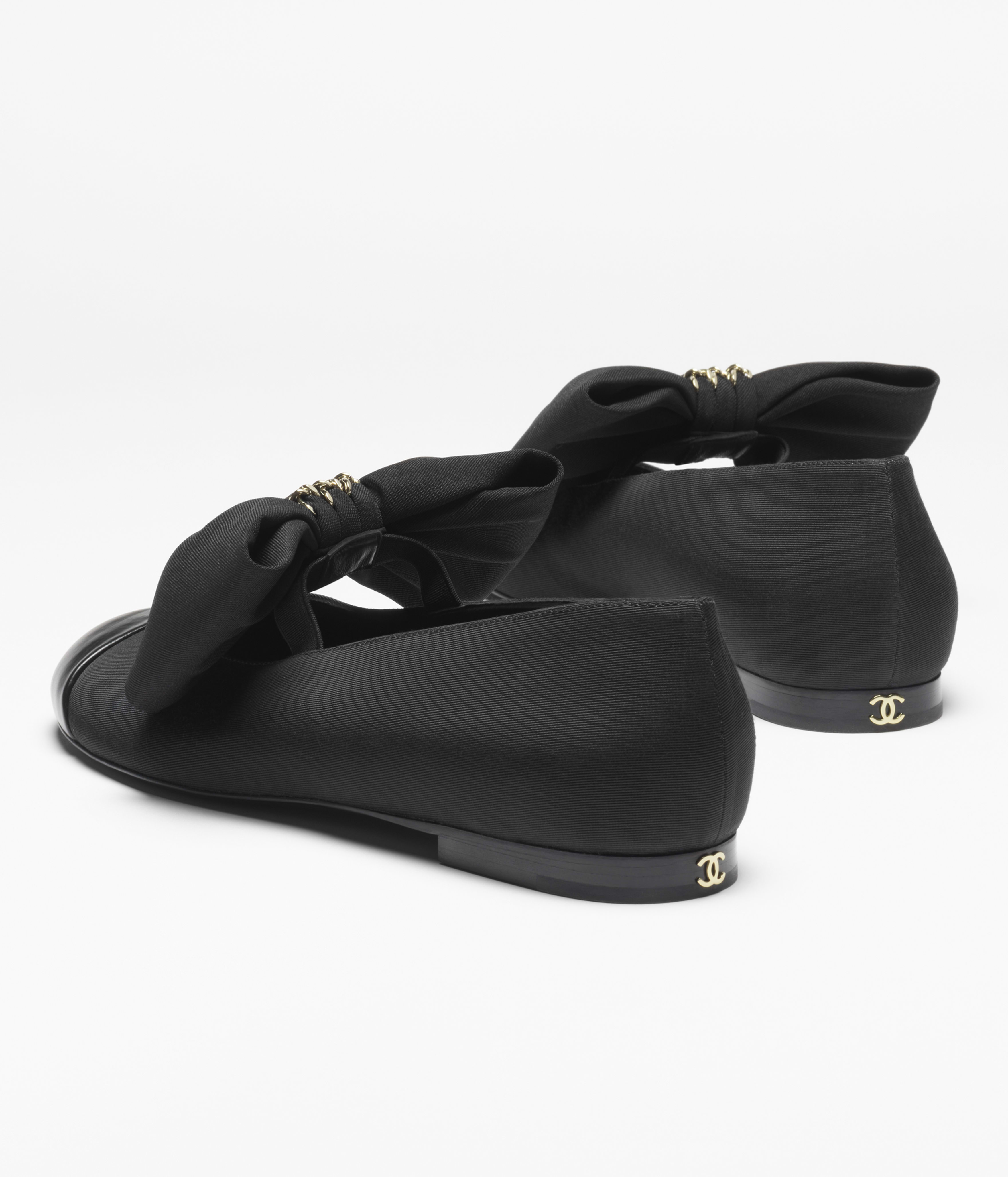 メリージェーン - グログラン & カーフスキン、ブラック