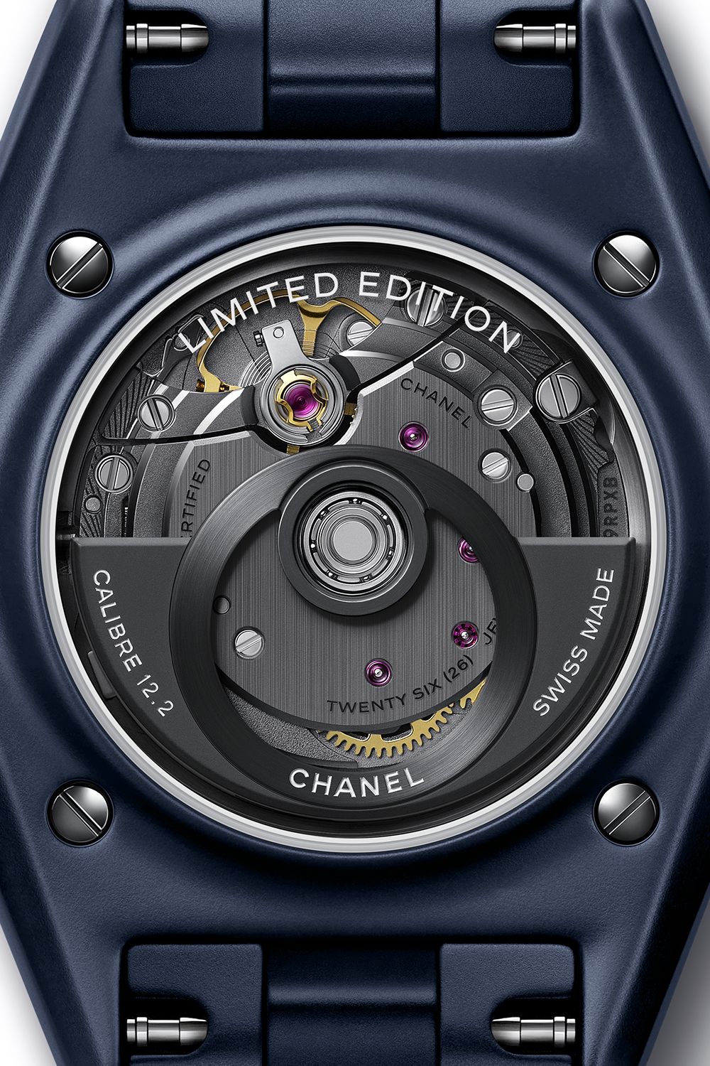 J12 Watch Caliber 12.2, 33 MM - Matte Blue Ceramic | CHANEL