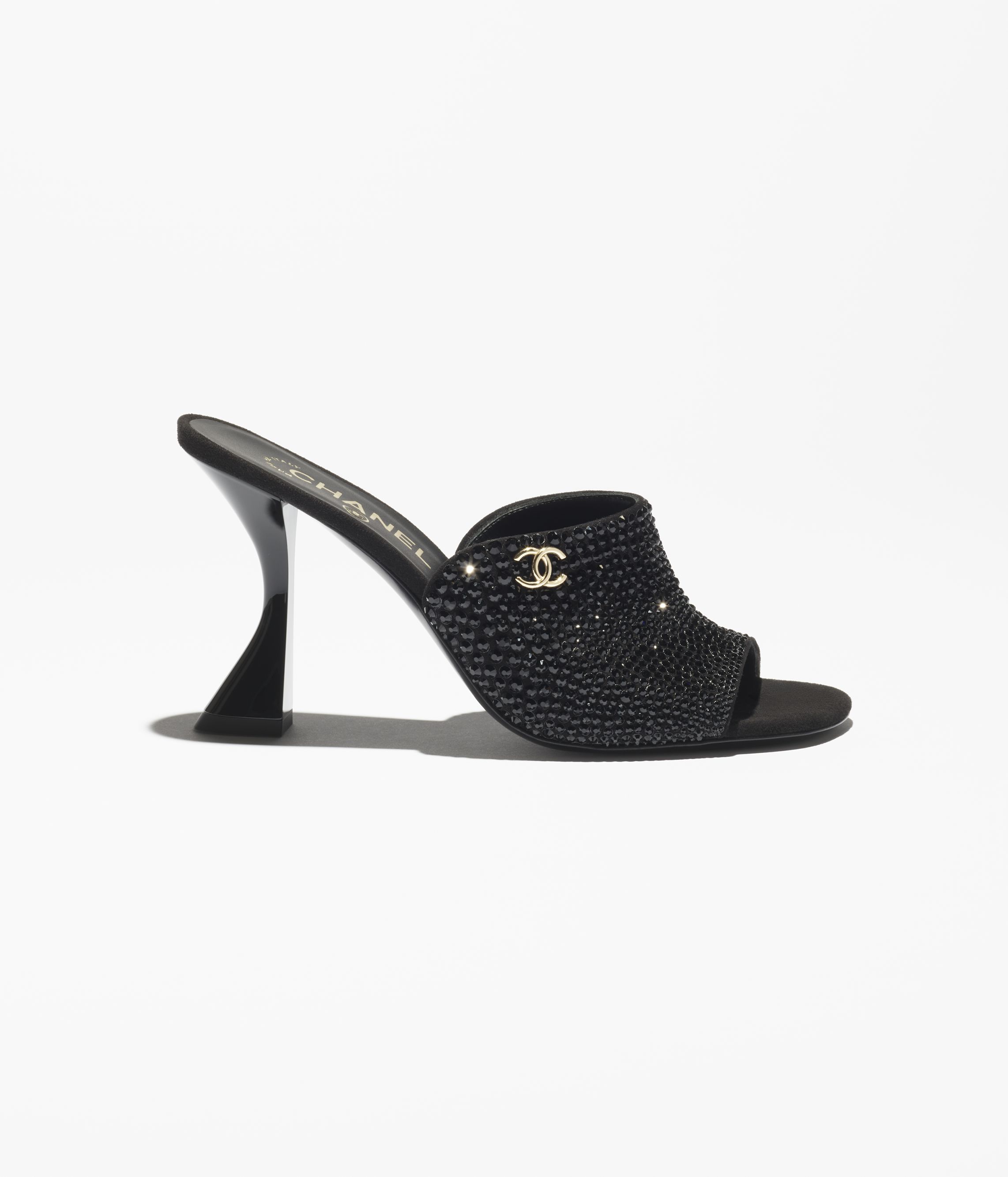 Mules - Strass, black — Fashion | CHANEL