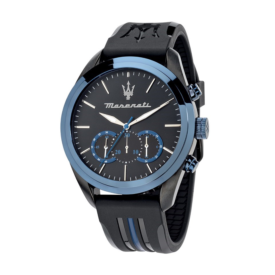 Maserati R8851108002 Potenza Black Leather Strap Watch - W81227