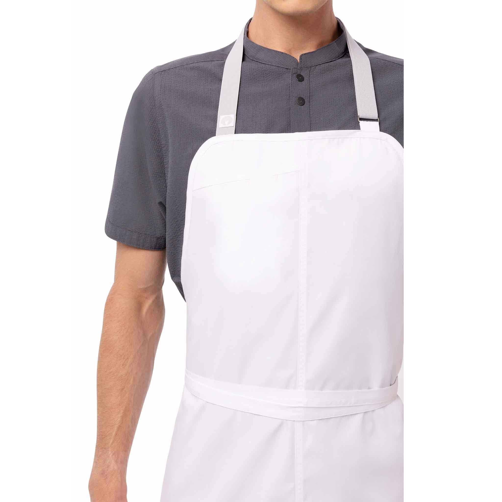 大判・ホワイト・胸当てエプロン「ブリオ」Chef Works® — Chef Works Japan