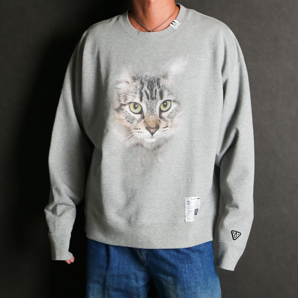 Maison MIHARA YASUHIRO - Cat Printed Sweatshirt - GRAY