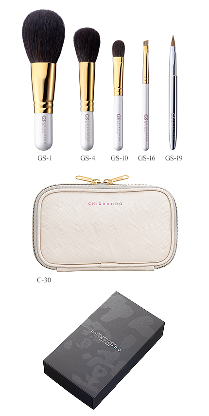 GSシリーズ 5点セット：S-GS-5｜竹宝堂（ちくほうどう）熊野筆・化粧筆