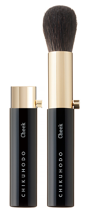 携帯用チークブラシ：H-1｜竹宝堂（ちくほうどう）熊野筆・化粧筆
