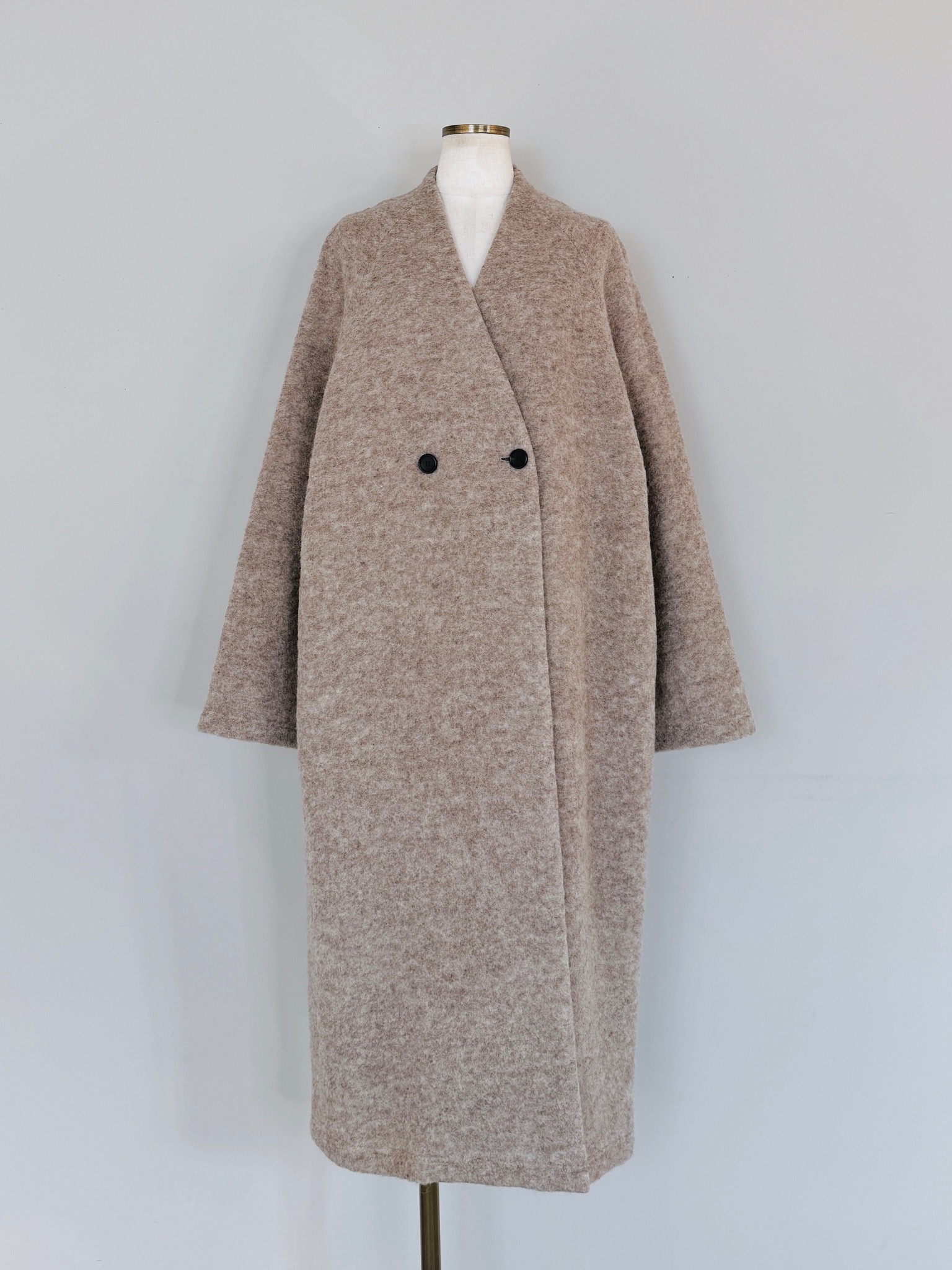 SELECT(セレクト) ブークレーノーカラーロングコート｜Praise / trois