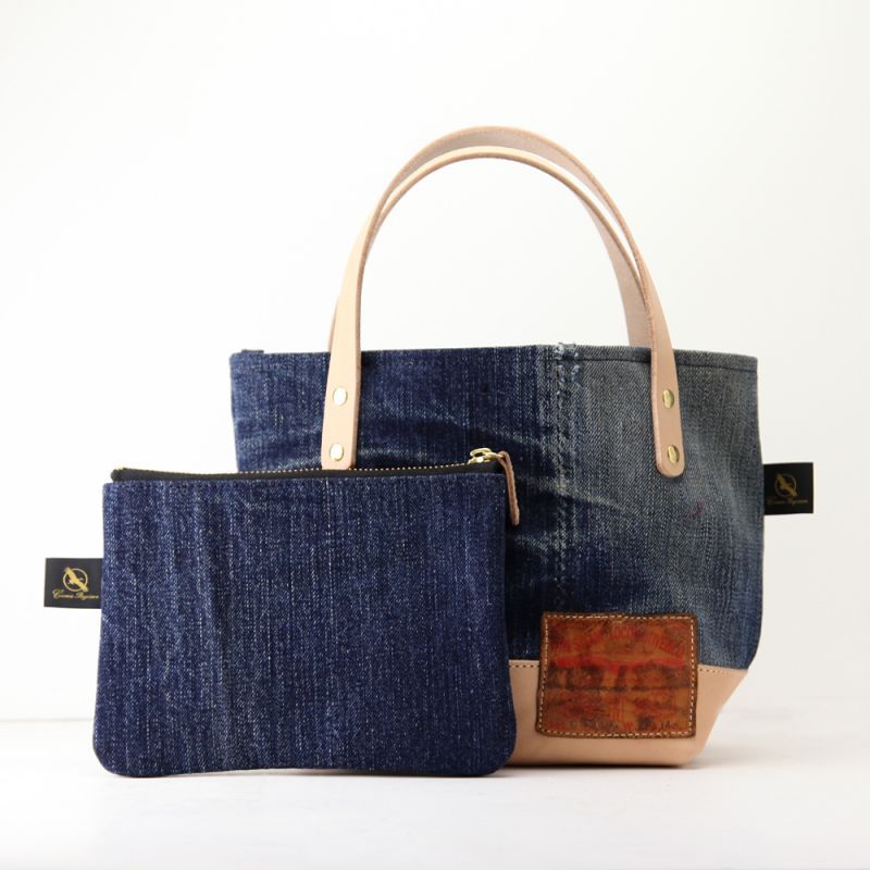 デニムリメイク ミニトートバッグ 人気おすすめカジュアル