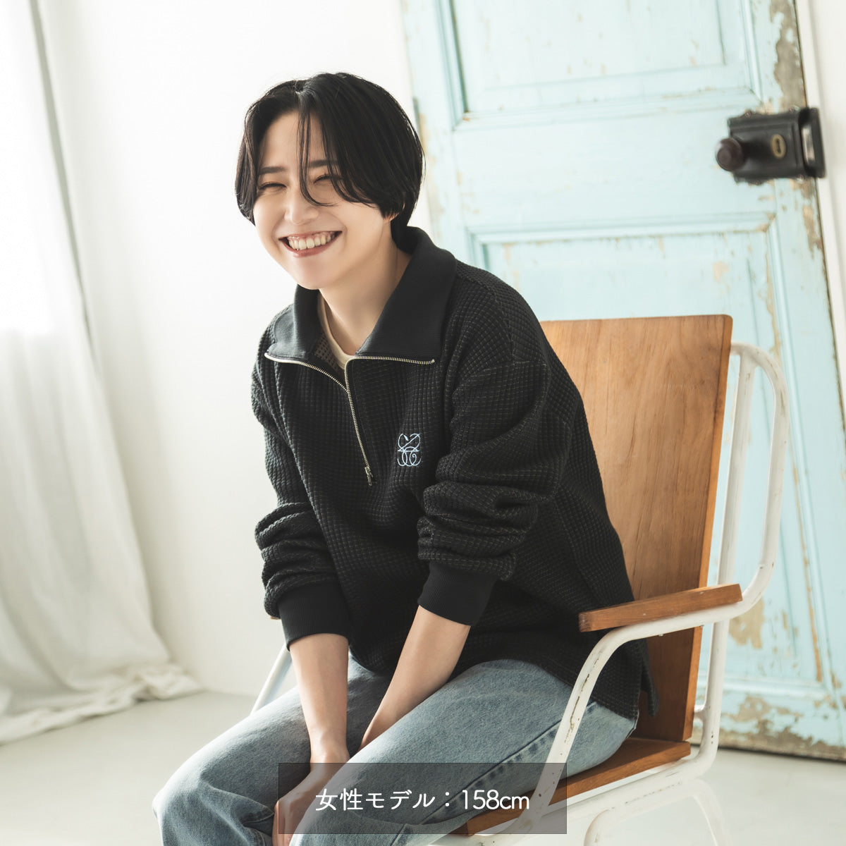 cielkocka】ハーフジップシャツ