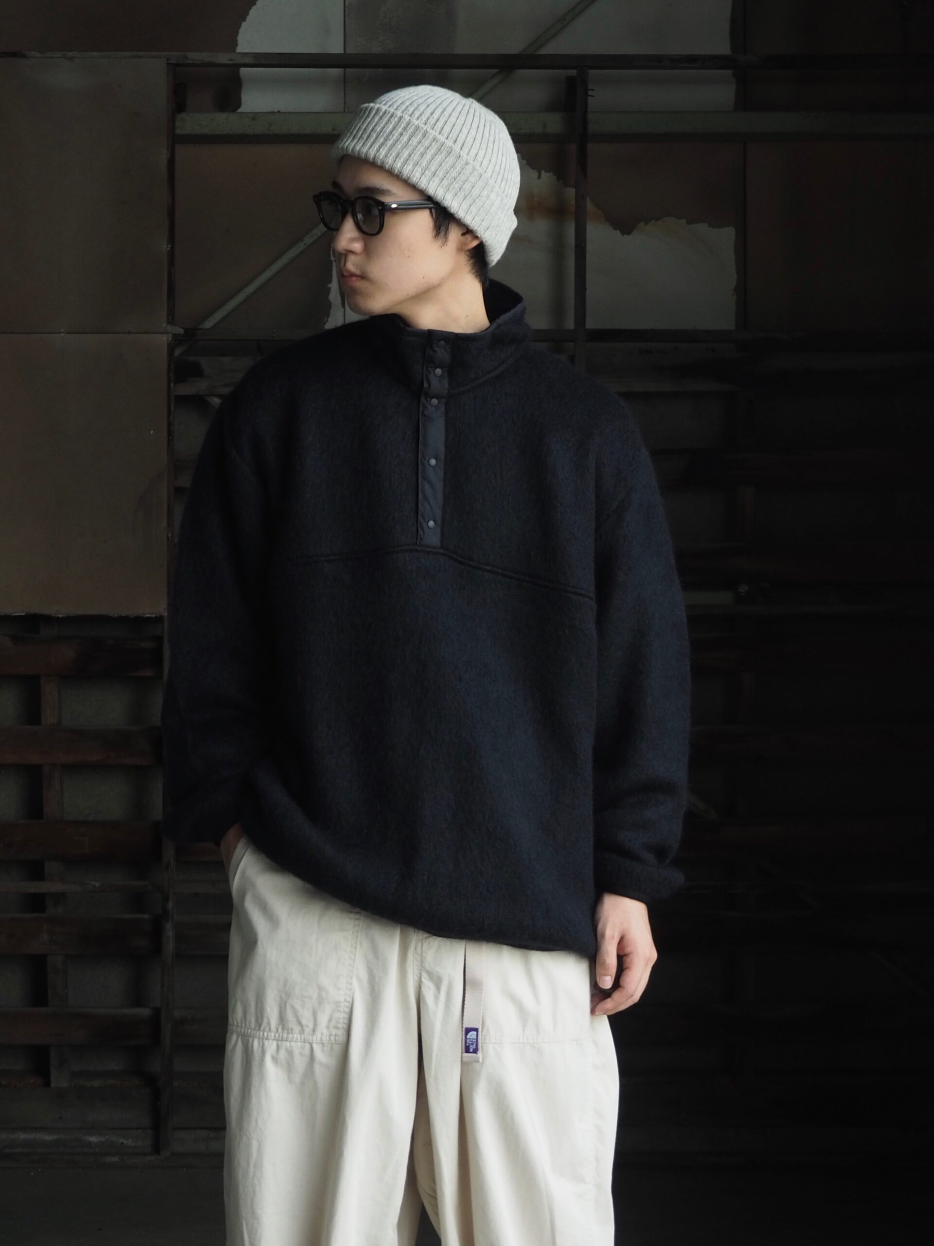 nanamica】- Pullover Sweater・Crew Neck L/S Thermal Tee – | CIENTO