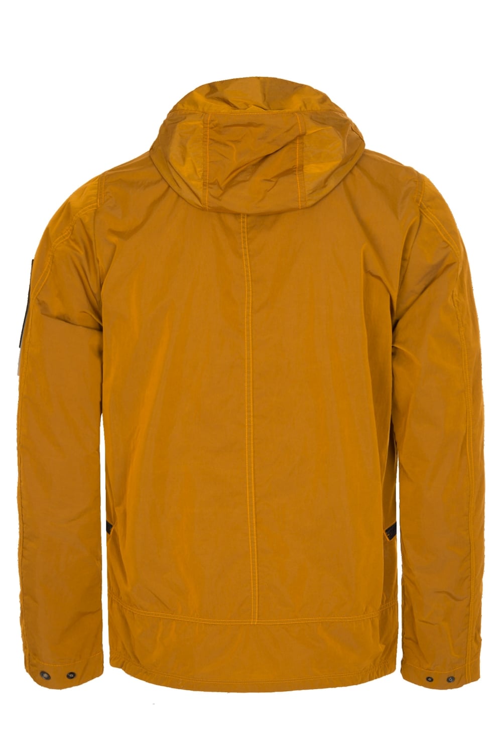 Stone Island Nylon Metal Flock Hooded Jacket Orange