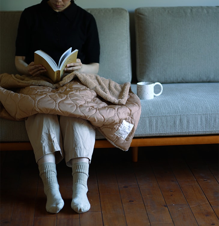 アウトレット】洗えるブランケット テディファー (80×120cm) | cucan