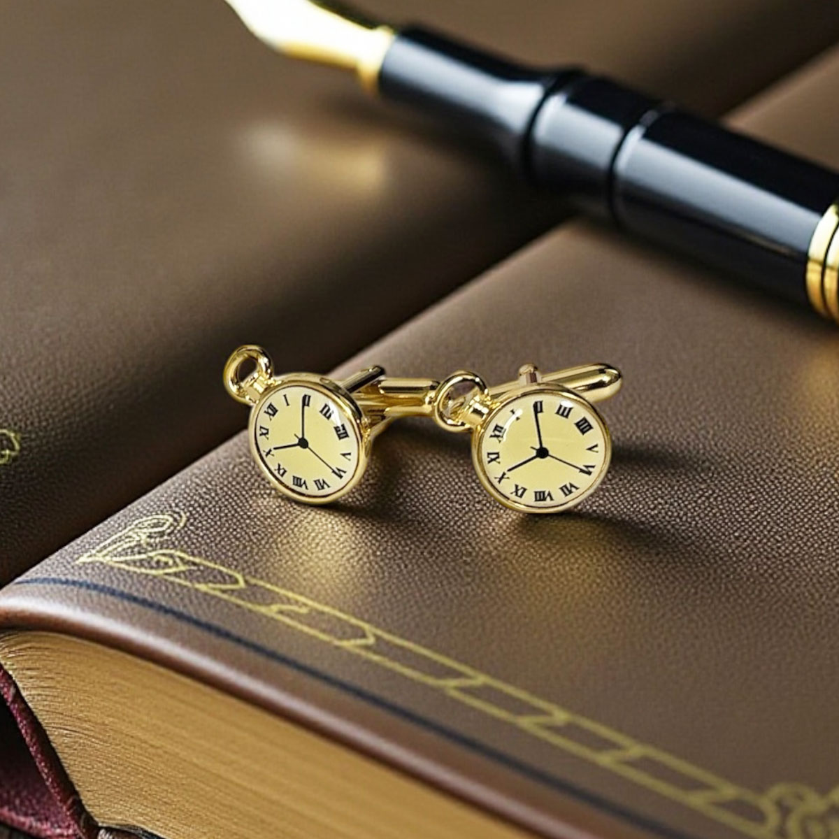 SWANK スワンク 時計モチーフカフスボタン（カフリンクス）