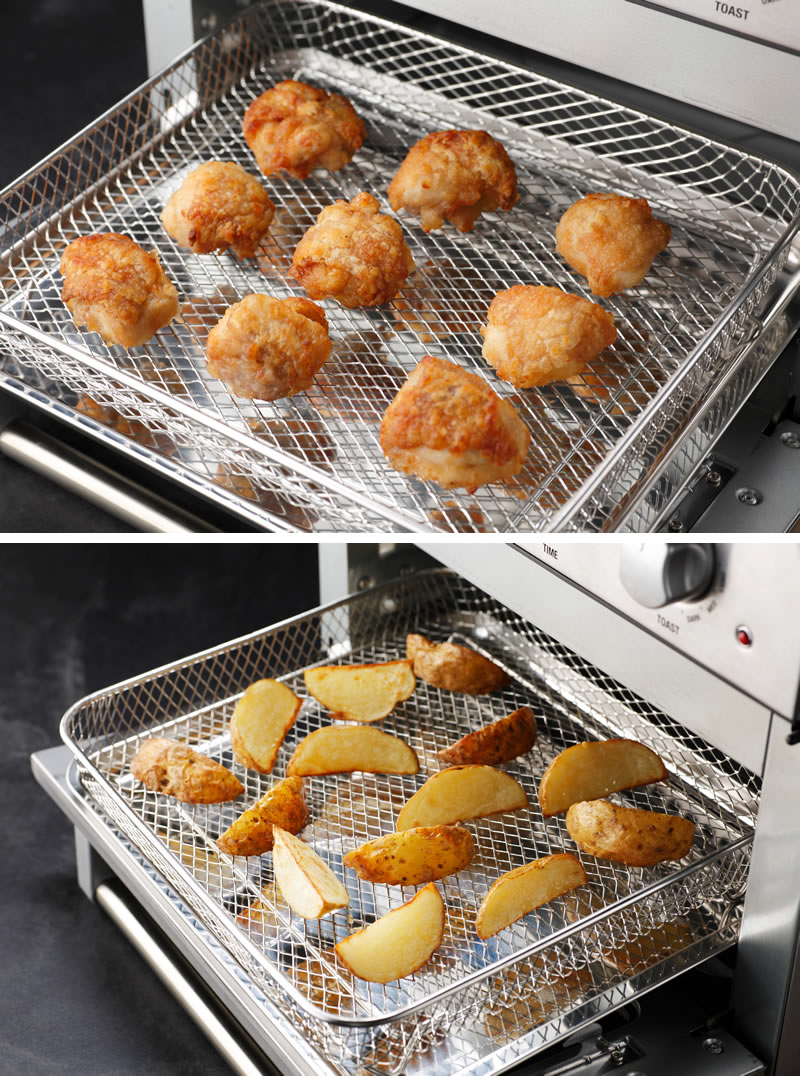 大型ファンを搭載したクイジナートのオーブントースター「エアフライ