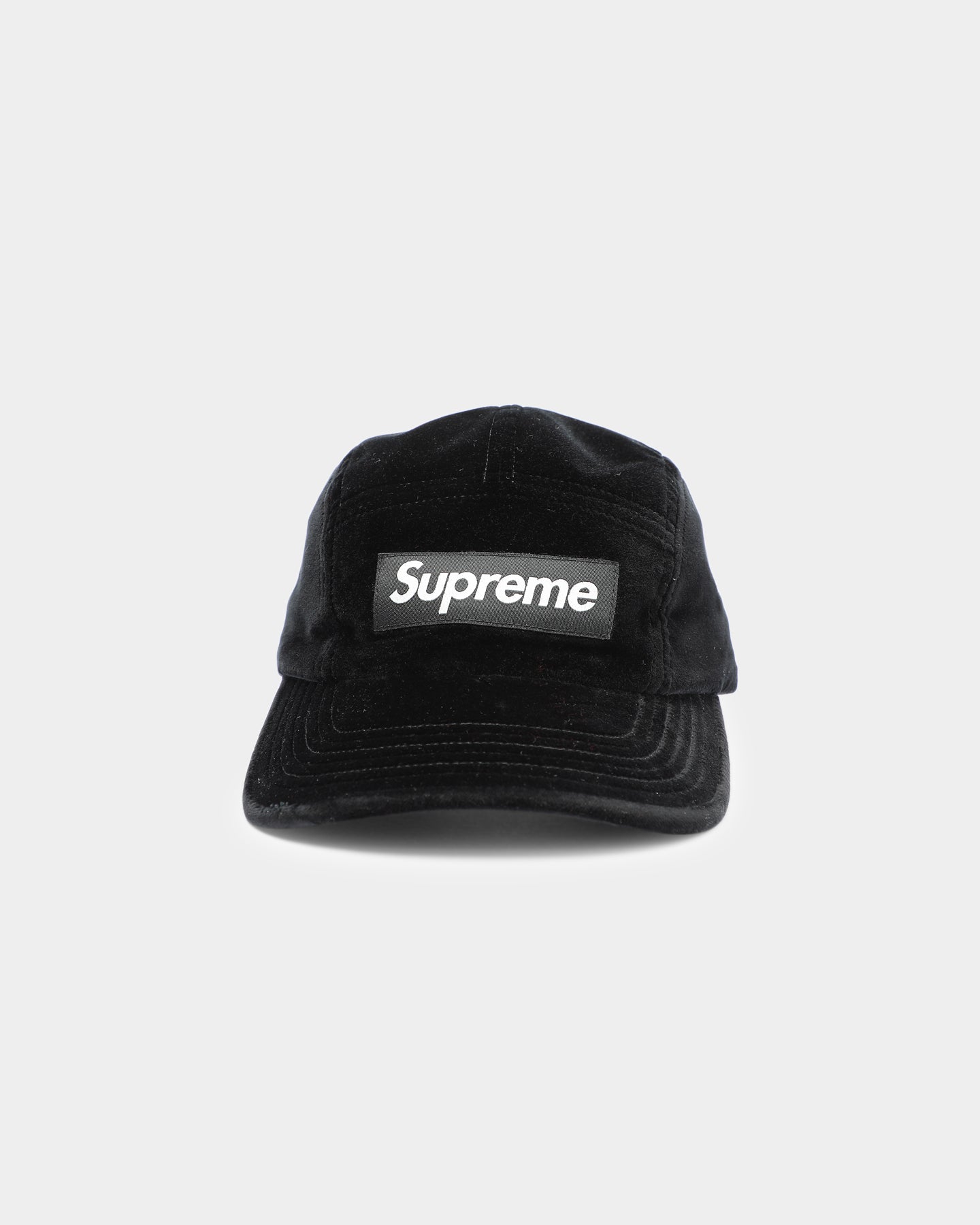 Supreme Velvet Camp Cap Black | Culture Kings US