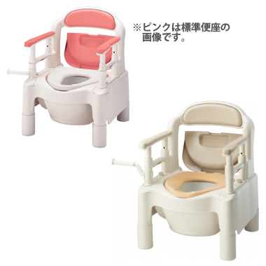 ポータブルトイレFX-CP＜快適脱臭＞ アロン化成 533-260(ピンク) 533