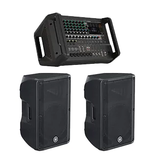 オーディオミキサー MG12XU+パワーアンプ XM4180+スピーカー CBR12