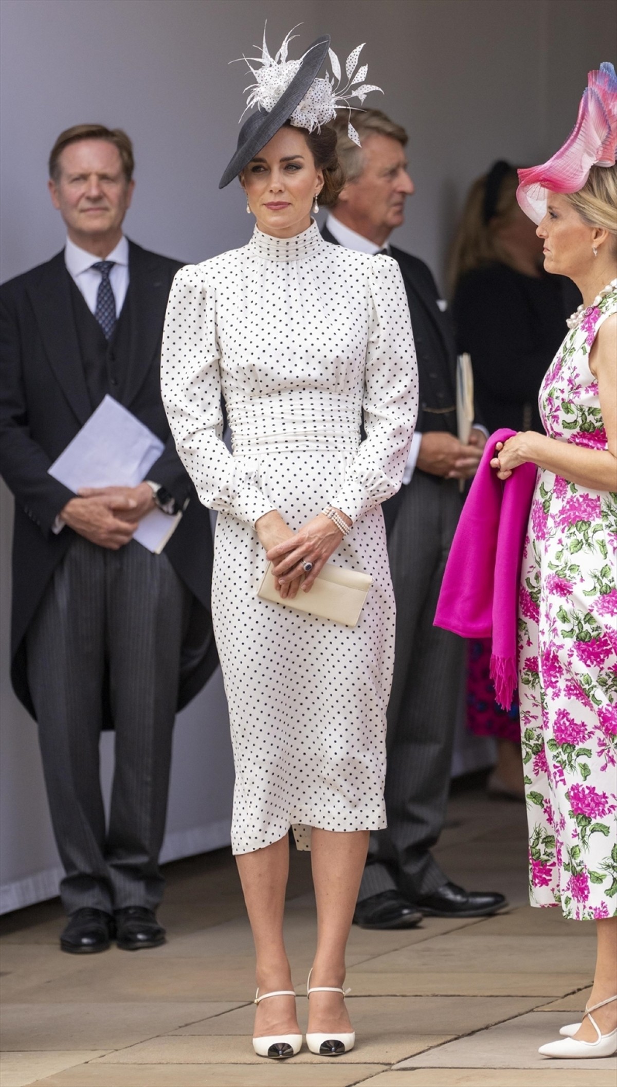 写真）キャサリン妃、最近のお気に入りはポルカドット？ 水玉ワンピの