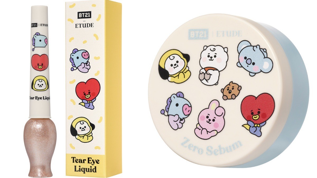 BT21×「エチュード」コラボ第2弾！ アイリキッドやファンデが限定