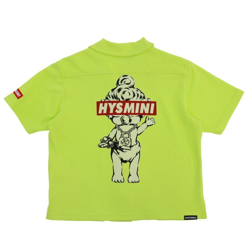 30%OFFHystericmini COOL MAX BOX LOGO 半袖シャツ 53：ミントグリーン