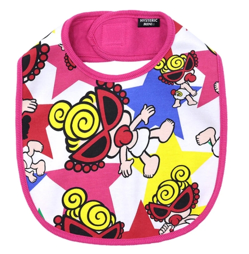 MY FIRST HYSTERIC SUPER STAR WITH MINI総柄 スタイ 98；ピンク系