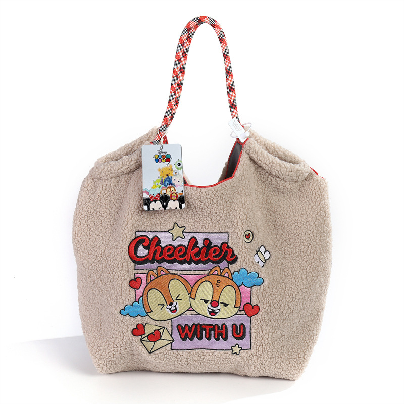 Disney Mickey Fur Tote Shoulder Crossbody Bag ディズニー ミッキー