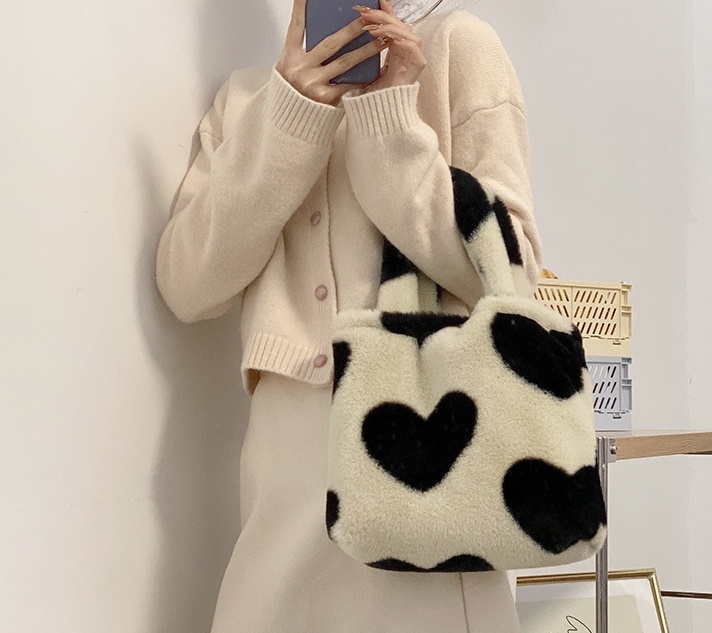 Heart tote fur bag ハートファートートバッグ - CREA WEB SHOP