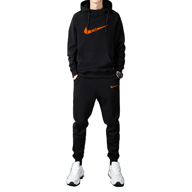 Men& Women NO1 Broken swoosh Setup Hoodie and Pants Set バスケット