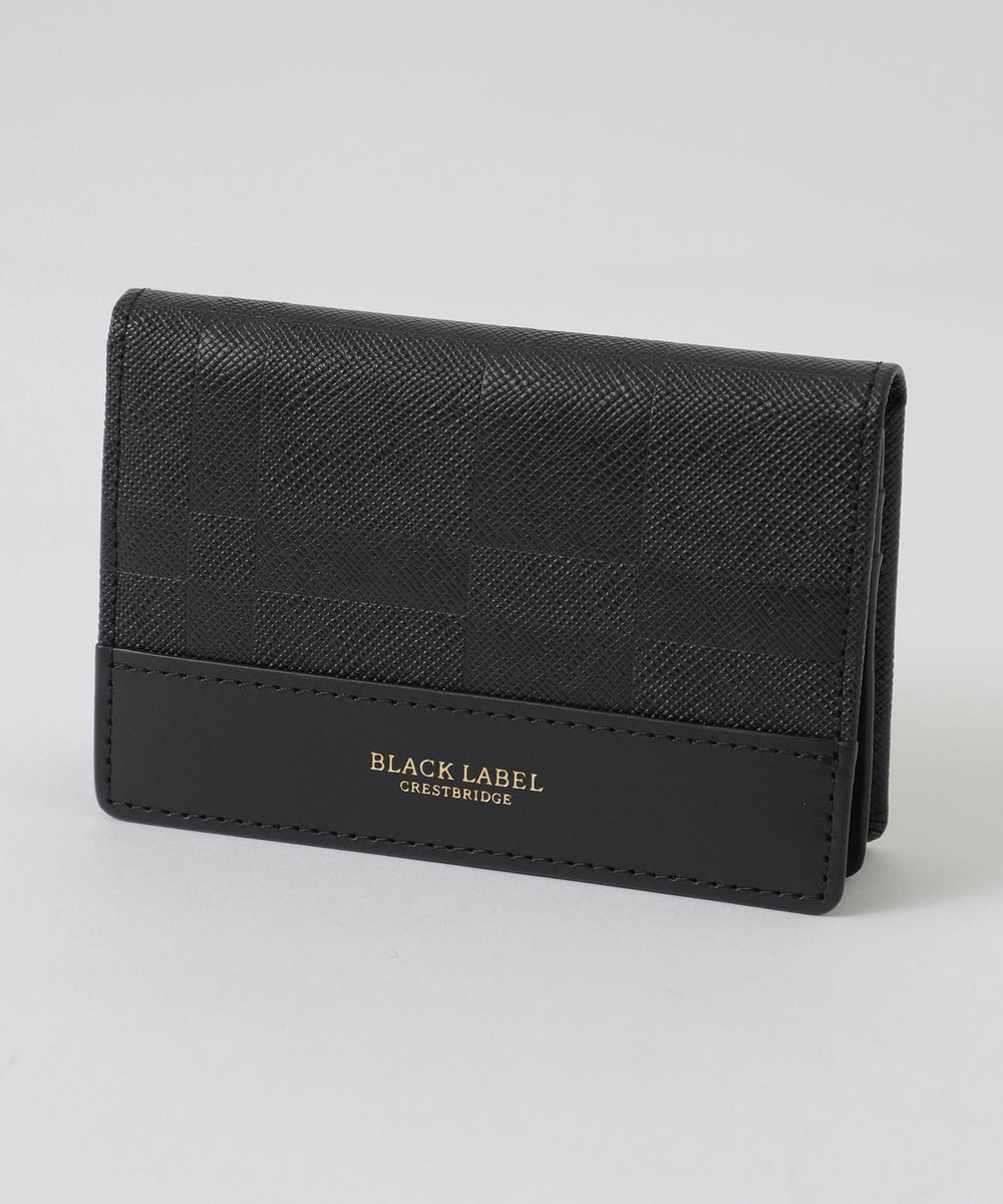 エンボスチェックカードケース（ウォレット/ケース）｜BLACK LABEL
